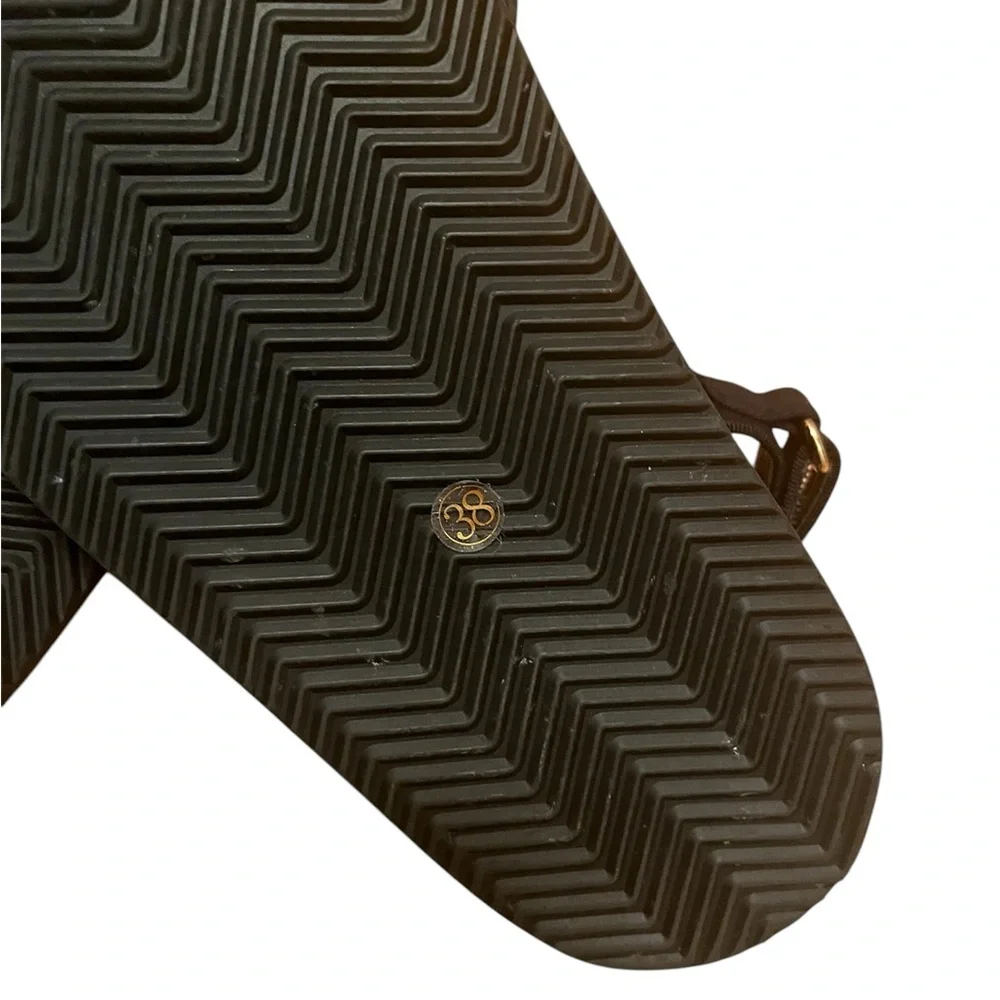 NWOB Alias Mae Black Pascale Chunky Canvas Strappy Platform Sandal EU‎ 38/US 7.5